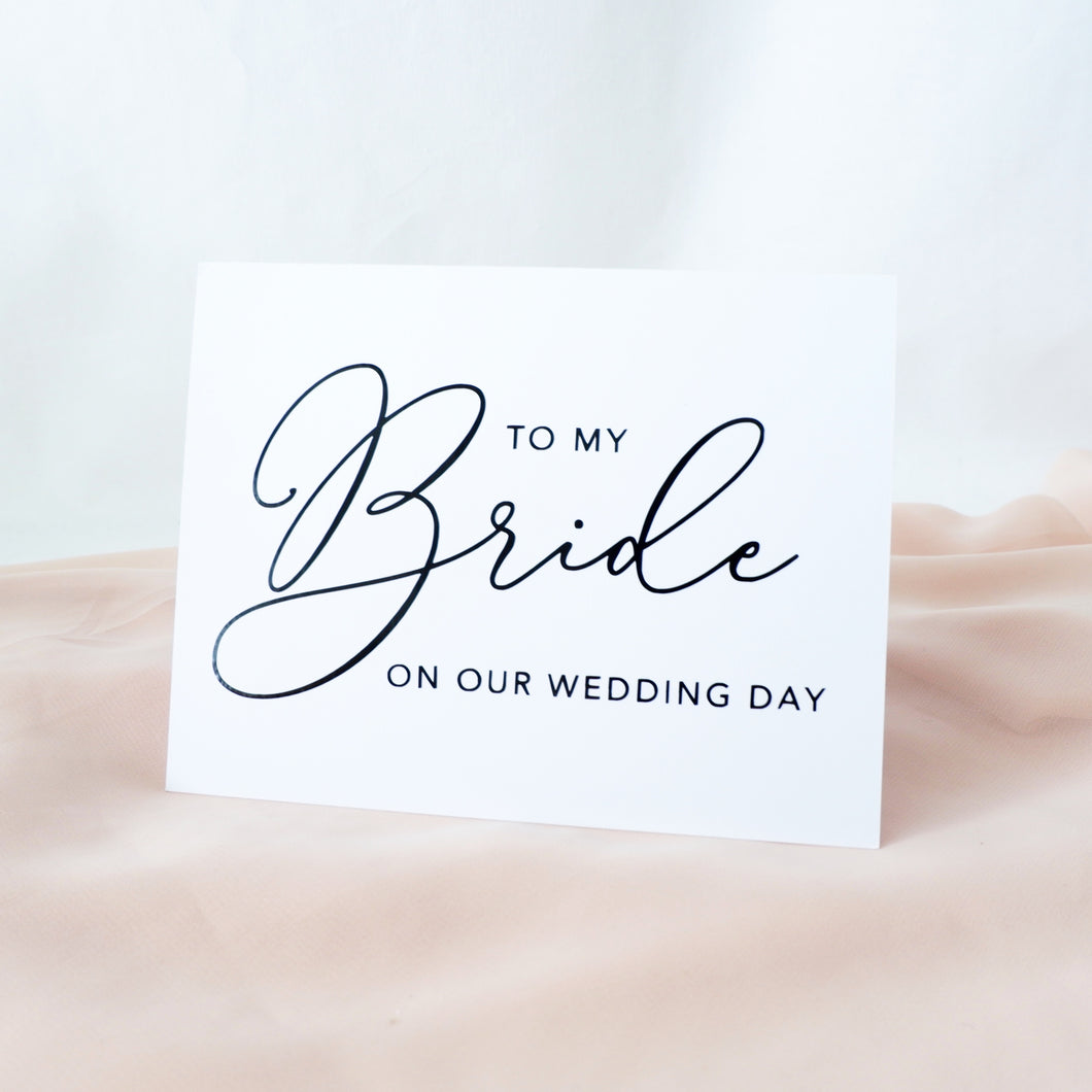 To My Bride Card