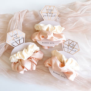 Satin Scrunchie Ring Set