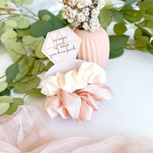 Satin Scrunchie Ring Set