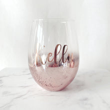 Load image into Gallery viewer, Stemless Sparkle Wine Glass

